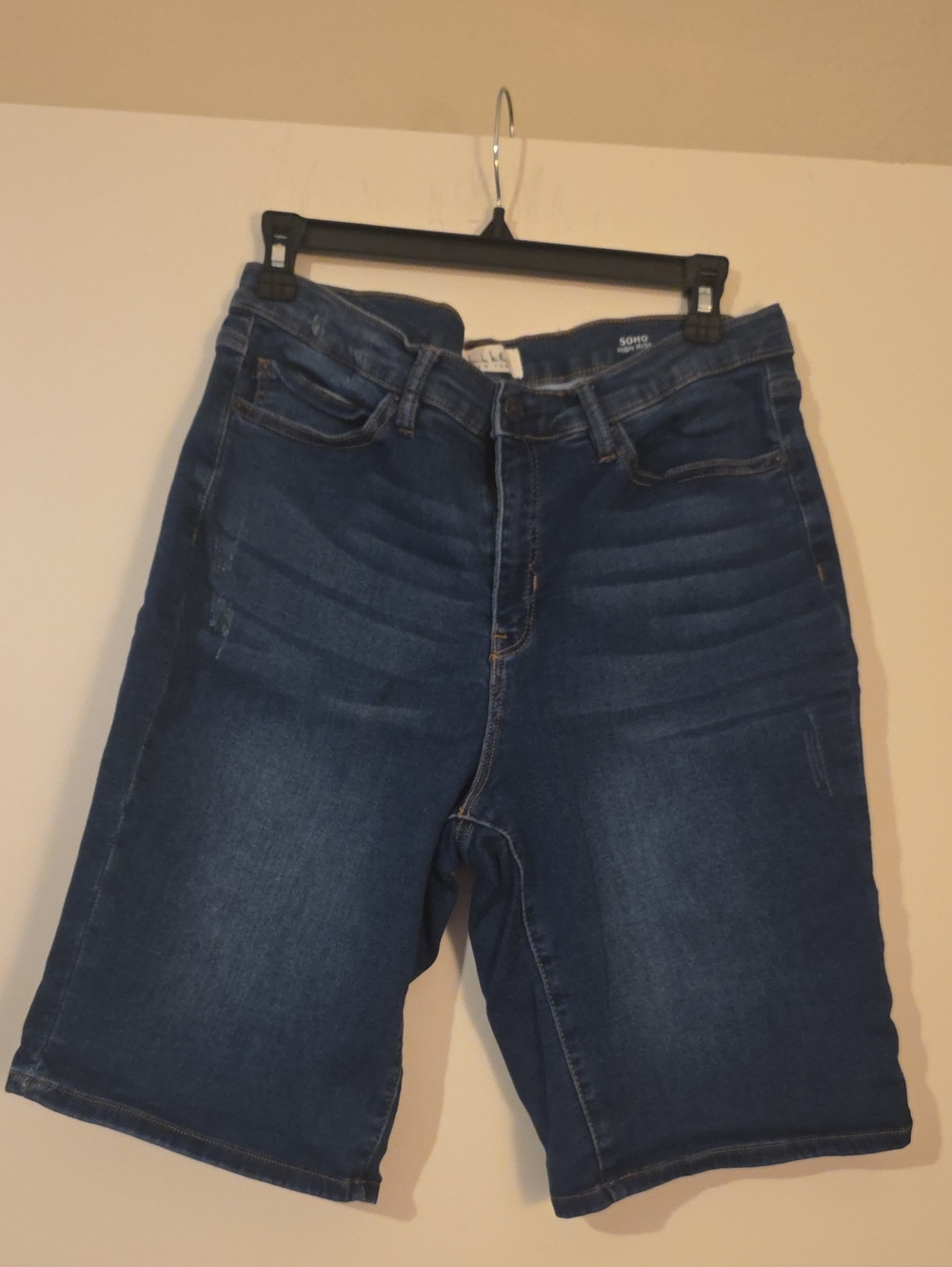 Nicole Miller Dark Blue Denim Bermuda Shorts